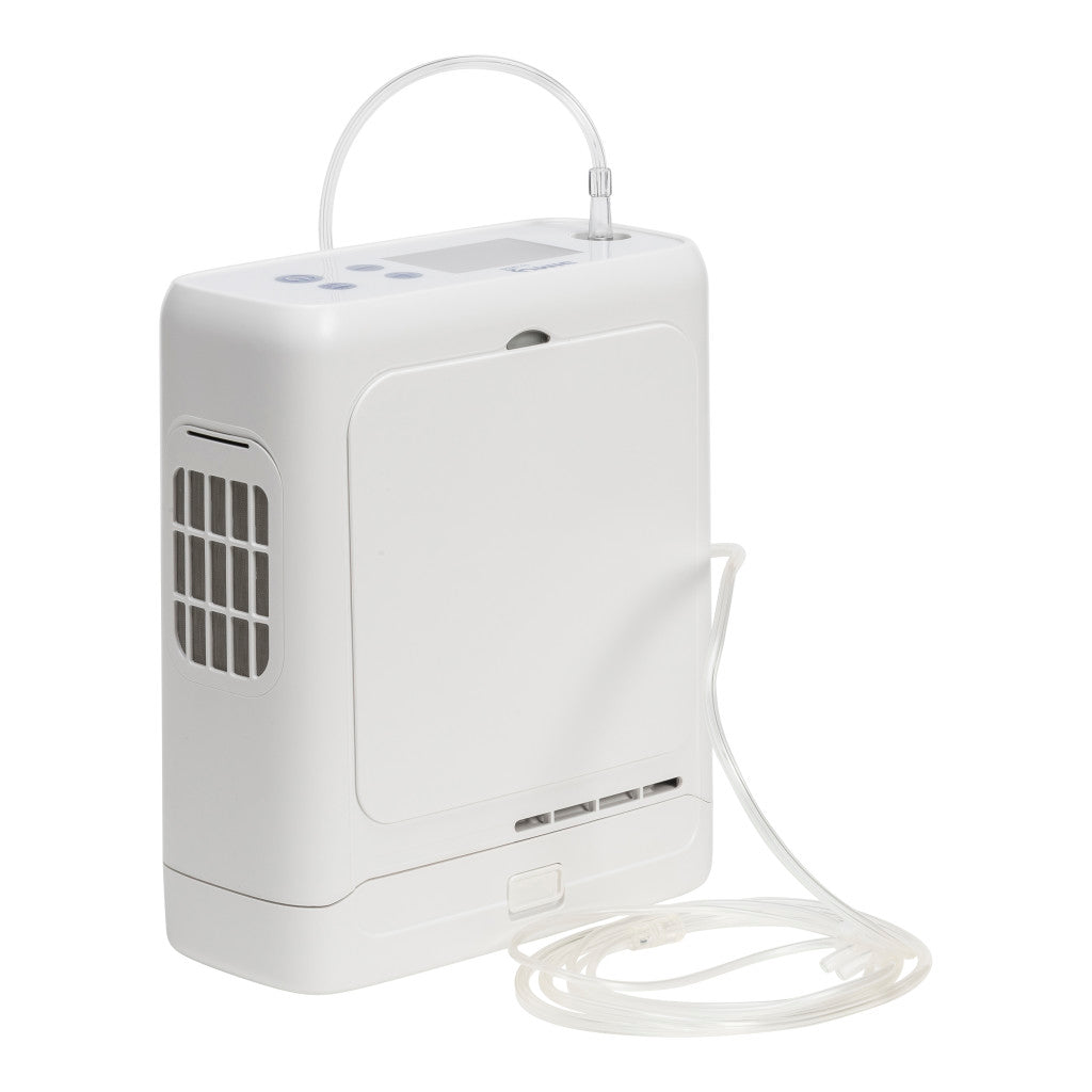 Drive SIMO2 portable oxygen concentrator with control display and oxygen outlet